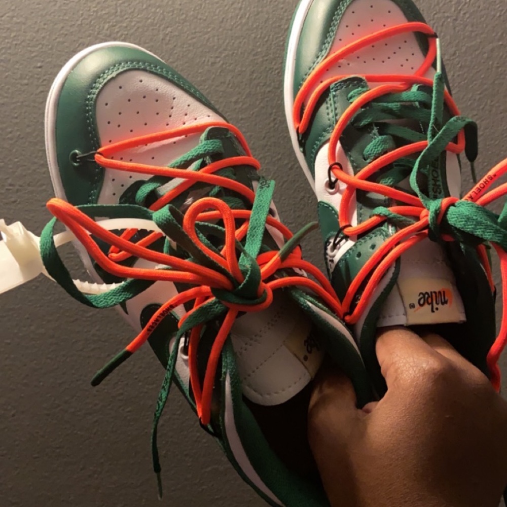 Off White Pine Green Dunks
